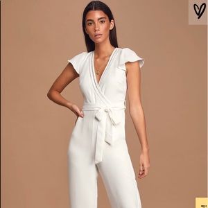Lulus white jumpsuit